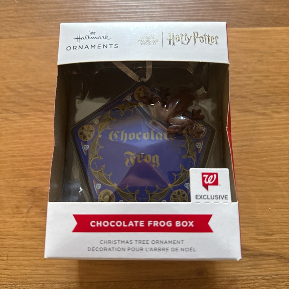 Hallmark Wizarding World Harry Potter Chocolate Frog Box Christmas Tree Ornament